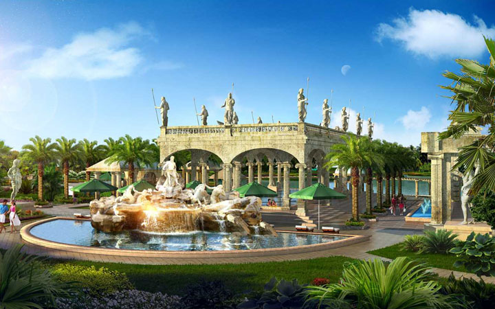 度假綜合體項目旅游規劃設計院:意大利館旅游規劃效果圖